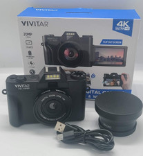 Vivitar VEC XX101 Wi-Fi 20MP 4K Video Digital Camera - Black