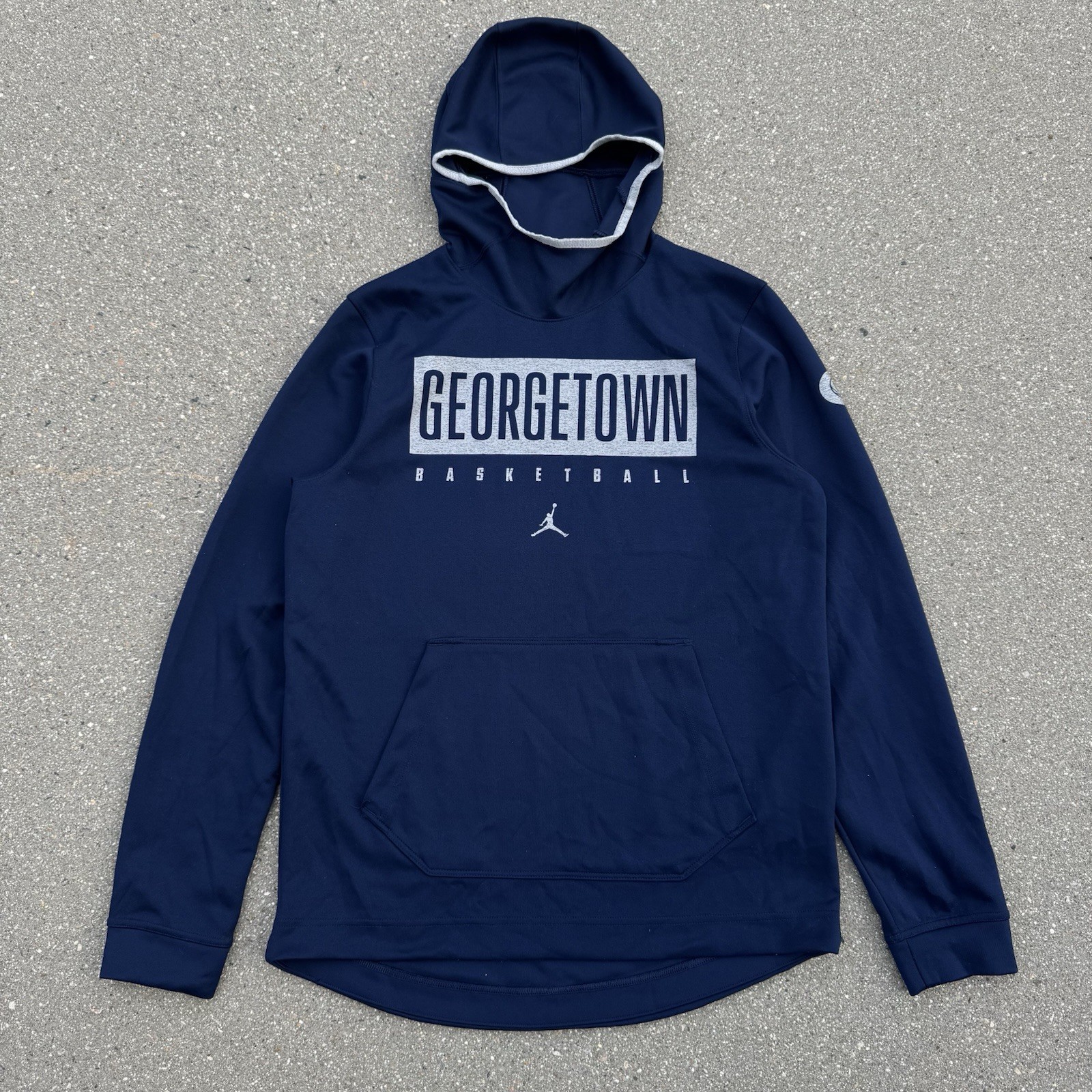 Air Jordan Nike Georgetown Hoyas Basketball Logo Hoodie Pullover Size Medium
