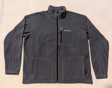 Columbia Sportswear Gray Interchange Fleece Winter Jacket Full Zip Mens L