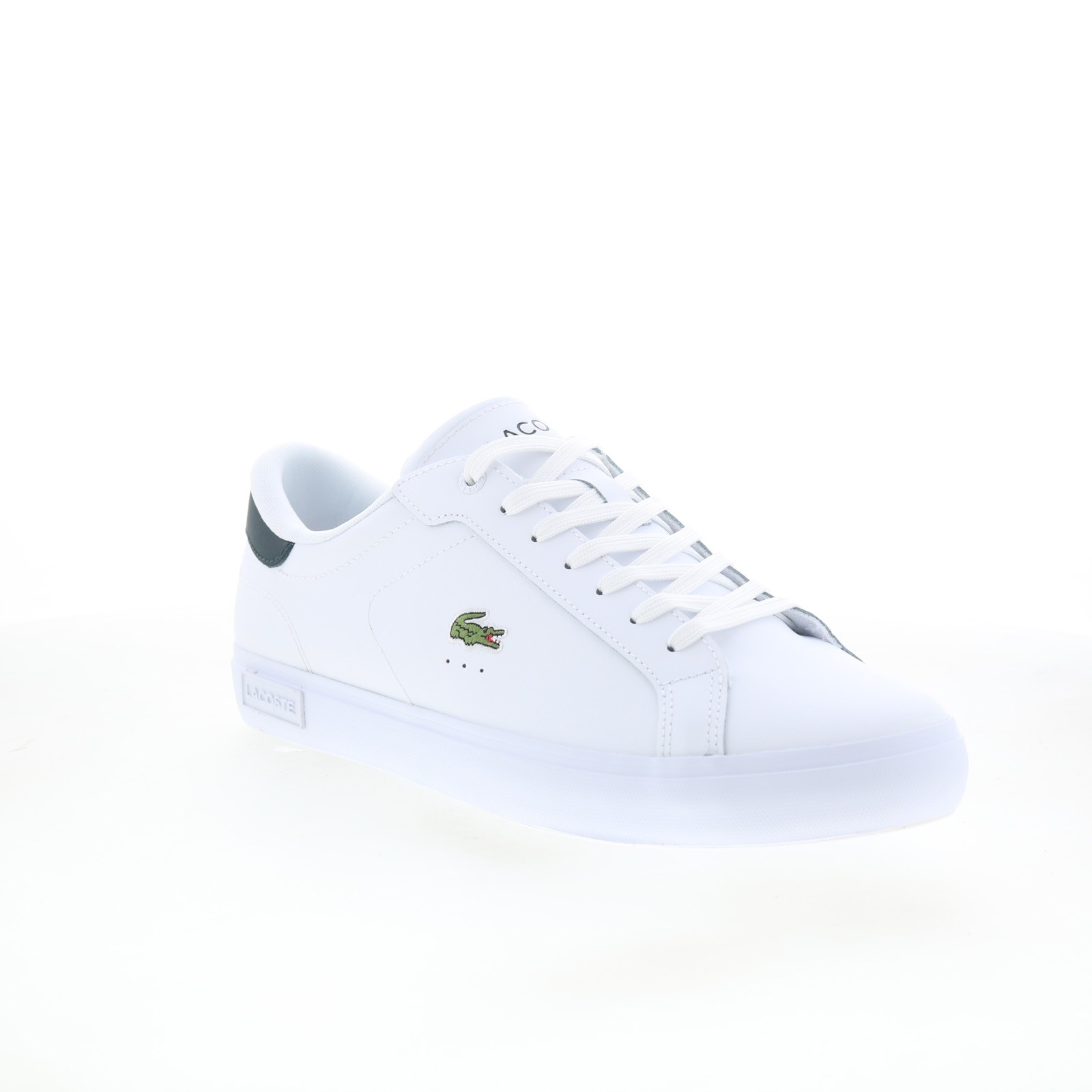 Lacoste Powercourt 125 2 SMA Mens White Leather Lifestyle Sneakers Shoes thumbnail 2