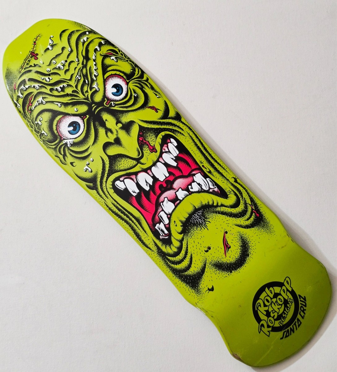 ROB ROSKOPP SANTA CRUZ SKATEBOARD DECK GREEN FACE REISSUE STREET