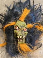 2003 The Paper Magic Group Shrunken Head Halloween Full Rubber Mask Voodoo Adult