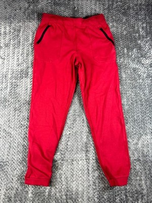 Russell Joggers Pants Boys XL 14-16 Red Stretch Athletic Sports Performance