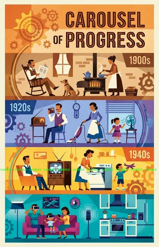 Walt Disney Carousel of Progress Magic Kingdom 11 x 17 Attraction Poster