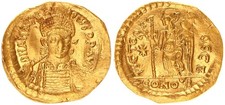 Antico - Bisanzio 491-518 Anastasio Costantinopoli Oro Solidus (498-518) 138183