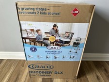 Graco DuoDiner DLX 6-in-1 High Chair 6 Growing Stages Reclining Adjustable New