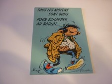 Carte postale card 10x15cm BD bande dessinée GASTON LAGAFFE FRANQUIN