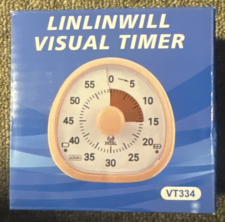 60 Minute Visual Timer - Silent Timer Time Management Tool for Classroom