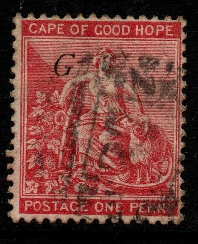 GRIQUALAND WEST SG17 1878 1d CARMINE-RED USED