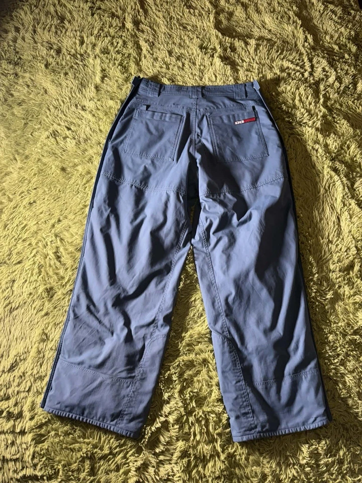 Vintage Oakley Software Calça de Neve Baggy Azul Masculina Grande Snowboard GORPCore!!!!! - Imagem 2 de 4