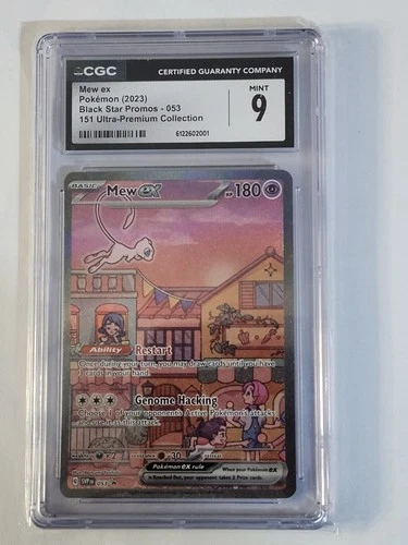 Pokemon Mew Ex SVP053 ALTERNATE ART HOLO 151 UPC PROMO Pokemon Card CGC 9 MINT