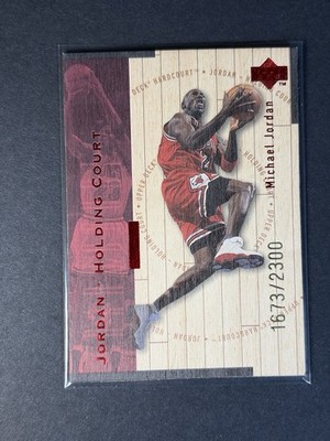 MICHAEL JORDAN 1998-99 UPPER DECK HARDCOURT #J30 HOLDING COURT RED /2300 BULLS 