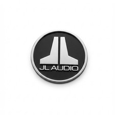 JL Audio Chrome Logo Badge Electroform Emblem 0.854" With 3M Adhesive