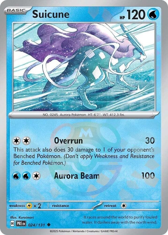 Suicune (Master Ball Pattern) Uncommon SV: Prismatic Evolutions 024/131 NM