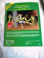 DUNGEON & DRAGONS MODULE T1 VILLAGE OF HOMMLET TSR 9026