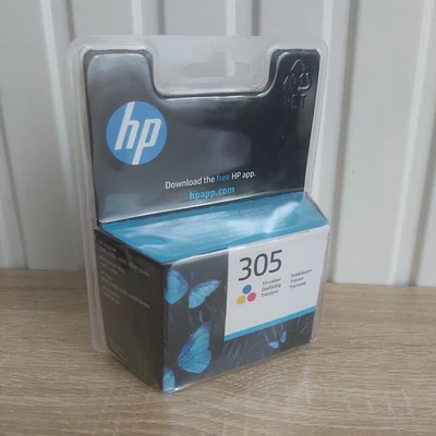 HP 305 CARTOUCHE D'ENCRE D'IMPRIMANTE AUTHENTIQUE - COLORE - 08/ 2027 - Photo 1/4