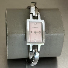 DKNY Women's Watch Silver Tone Quartz Analog Stainless Steel 5.75 inch 18 mm