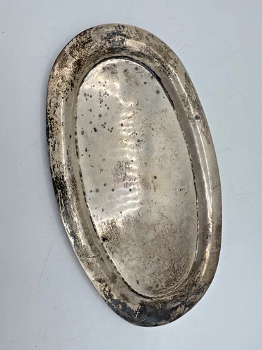 Reed & Barton Sterling Silver Oval Serving Tray “Athenic” 250g 9.75”