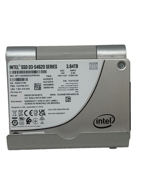 Intel D3-S4620 3.84TB, 2.5 inch Internal SSD - SSDSC2KG038TZ 100% Health