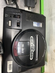 sega genesis 1601 console 16 Bit Original With 3 Controllers Power Supply
