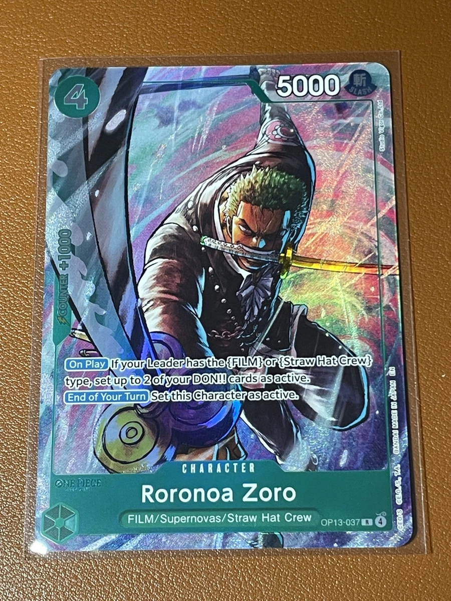 Roronoa Zoro OP13-037 One Piece Promotion Cards for sale | eBay