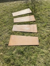 4 Gehwegplatten, Trittplatten aus Cortenblech 2mm