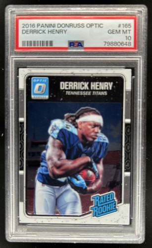 2016 Panini Donruss Optic Derrick Henry Rookie RC #165 Titans PSA 10 GEM MINT