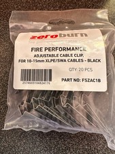 ZeroBurn FSZAC1B Fire Performance Cable Clips 10-15mm