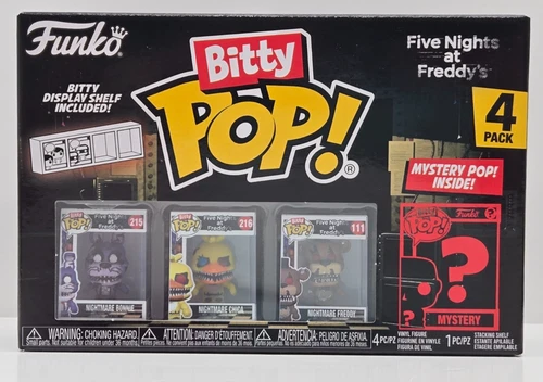 Funko Bitty Pop Five Nights At Freddy's 4PK Bonnie, NM Chica, NM Freddy, Mystery