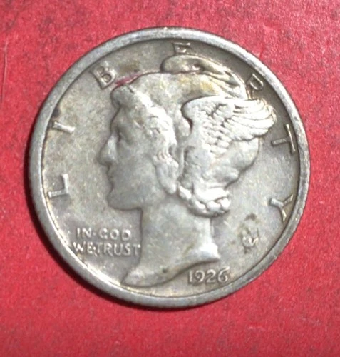 1926 US Mercury SILVER Dime "Philadelphia" Mint! XF! SHARP! Old US Coin!