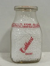 SSPHP Milk Bottle Oakhurst Dairy Farm Portland ME CUMBERLAND COUNTY 1948 Store