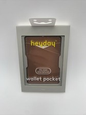 heyday Cell Phone Wallet Pocket Metallic Gold Fits Most Smartphones