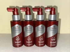 4 PACK Old Spice Thickening System Step 3 Treatment Spray Castor Oil 3.7 oz, New