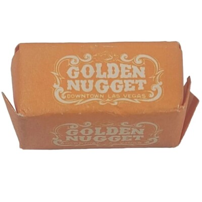 VINTAGE GOLDEN NUGGET CASINO SUGAR CUBE ADVERTISING LAS VEGAS C & H Sugar NOS