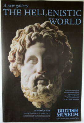 Ausstellungsplakat British Museum Original ''The Hellenistic World'' Asklepios
