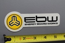 EBW Energy Board Works Clear Yellow Black Original V55A Vintage Surfing STICKER