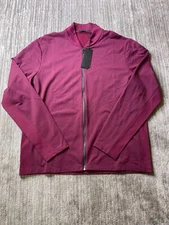 Greyson Golf Jacket Siasconaset Full Zip L Hawkeye Maroon Polyester Dry Wicking