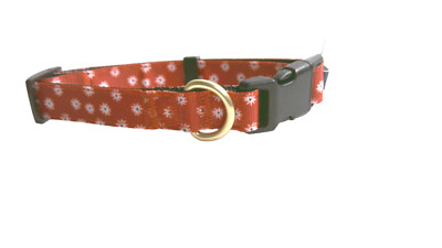 Top Paw Nylon Red Floral Small Adjustable Collar D170