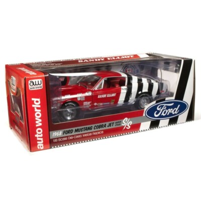 Auto World 1/18 - Ford Mustang Cobra Jet 1968 Sandy Elliott - AW259