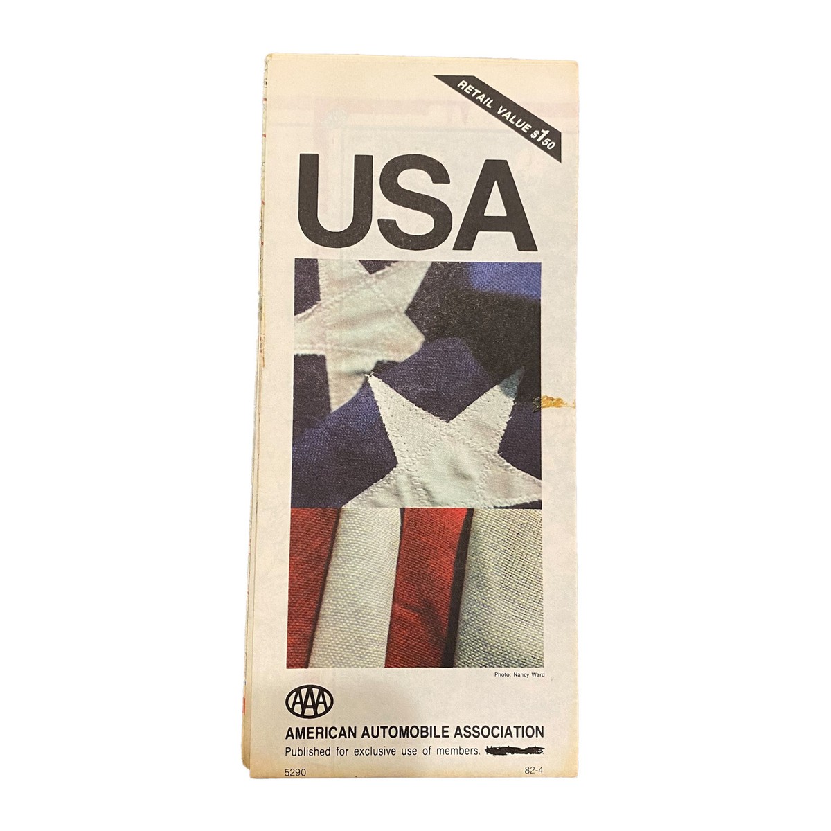 Vintage Road Map United States USA 1982 | eBay