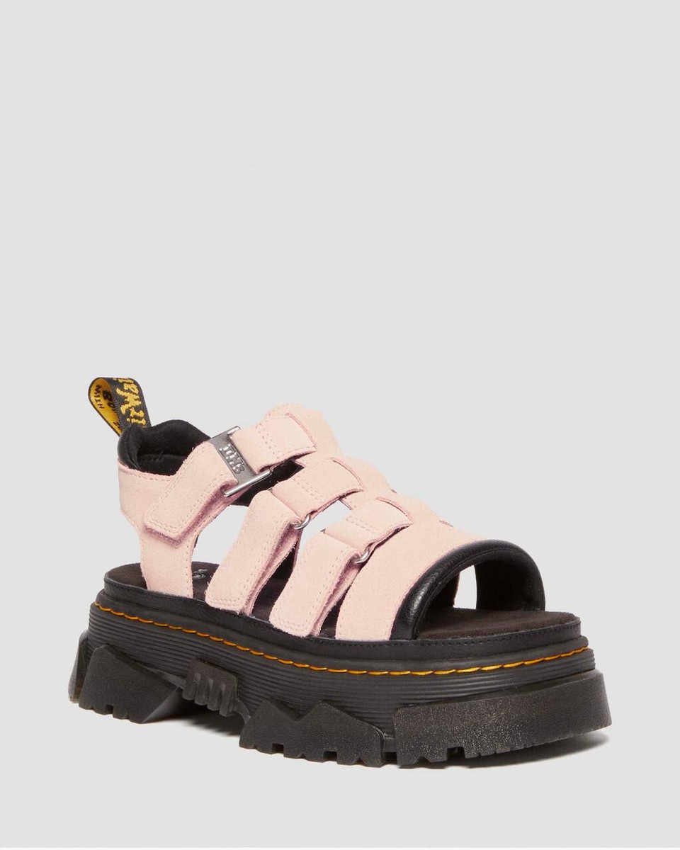 【DR MARTENS】Mattison 3 Strap Sandals ストラップサンダル Dr. Martens Women's Mattison 3 Strap Platform Sandals Pink