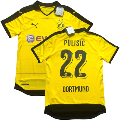2015/16 Dortmund Home Jersey #22 Pulisic Medium Puma Bundesliga