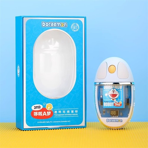 Anime Doraemon Wireless Bluetooth Mouse Office PC Portable Silent Clear Mouse - Picture 10 of 13