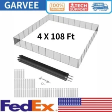 🔥4 X 108 FT Swimming Pool Fences for Inground Pools 340 GMS Teslin PVC Pool Fen