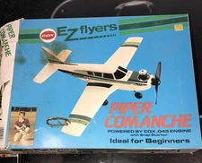 Cox EZ Flyers Piper Comanche #4030 W/ Engine Well Maintained & Stored In Oil