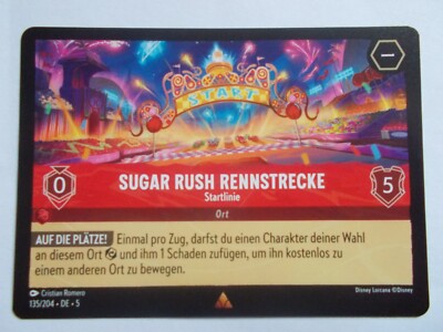 Disney Lorcana Karte Himmelsleuchten 135/204 SUGAR RUSH RENNSTRECKE