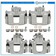 Front Rear Brake Calipers 4Pcs New For 2008-2011 2012 Chrysler Town & Country