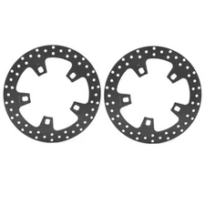 Black 11.8" Front Brake Enforcer Rotors 2009-2023 Touring Road King Street Glide