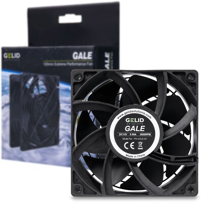 Gelid Solutions Gale Mining 120mm High Performance PWM Lüfter 500-3500RPM 110CFM