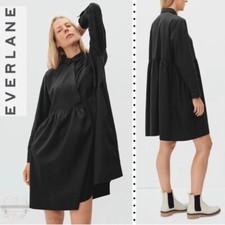 NEW EVERLANE 100% cotton black the field dress small